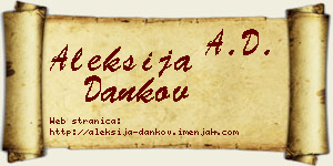 Aleksija Dankov vizit kartica
